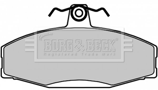 BORG & BECK Комплект тормозных колодок, дисковый тормоз BBP1604
